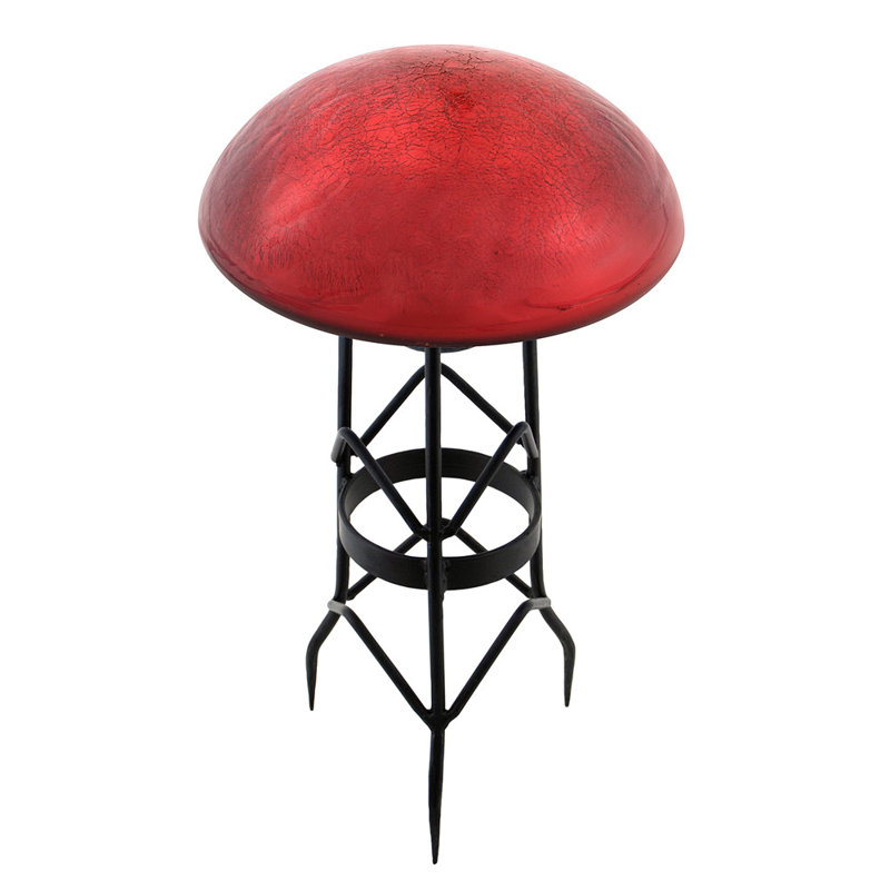Art de jardin pour tabouret toad Madore, Rouge