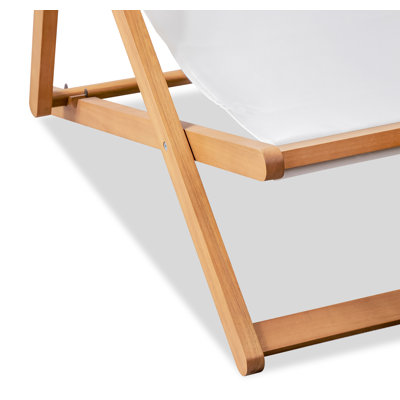 Solid Wood Folding Deck Chair