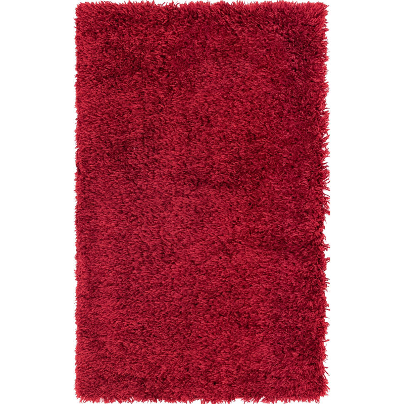 Tapis à poils longs Merlot, Rectangle 3 pi 3 po x 5 pi 3 po