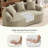 Boneless 65" Chenille Curved Sofa-91492611
