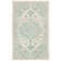 Adelbert Vintage Medallion Handmade Natural Wool Area Rug, Turquoise/Beige