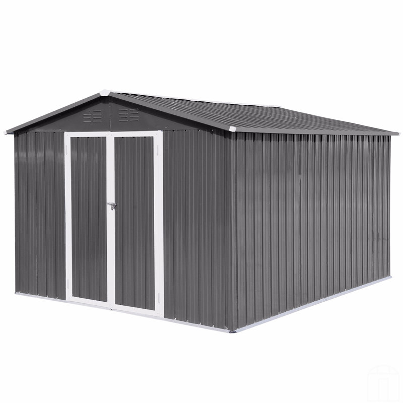 Remise de rangement en métal pour l'extérieur 10 pi x 12 pi