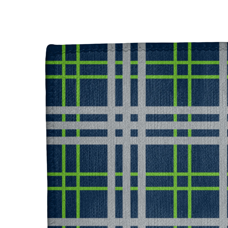 Tapis à carreaux bleu, Rectangle 2 pi x 3 pi