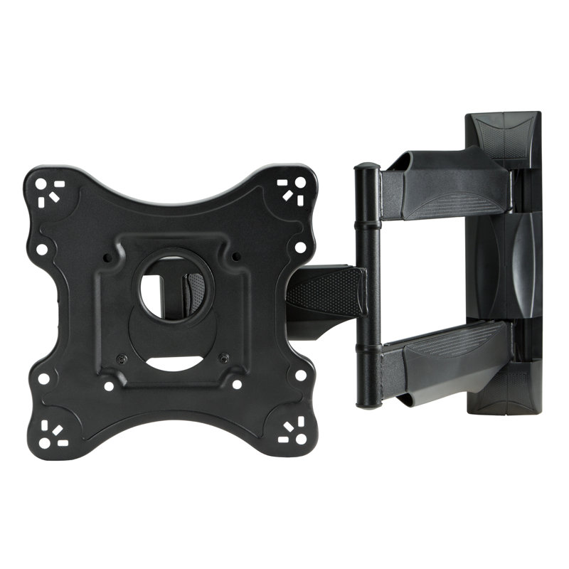 Black Steel Full Motion TV Wall Mount with HDMI Cable