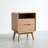 Solid Wood Bedside Cabinet Modern Simple Nightstands Bedside Cabinet Bedroom Solid Beech Storage Cabinet