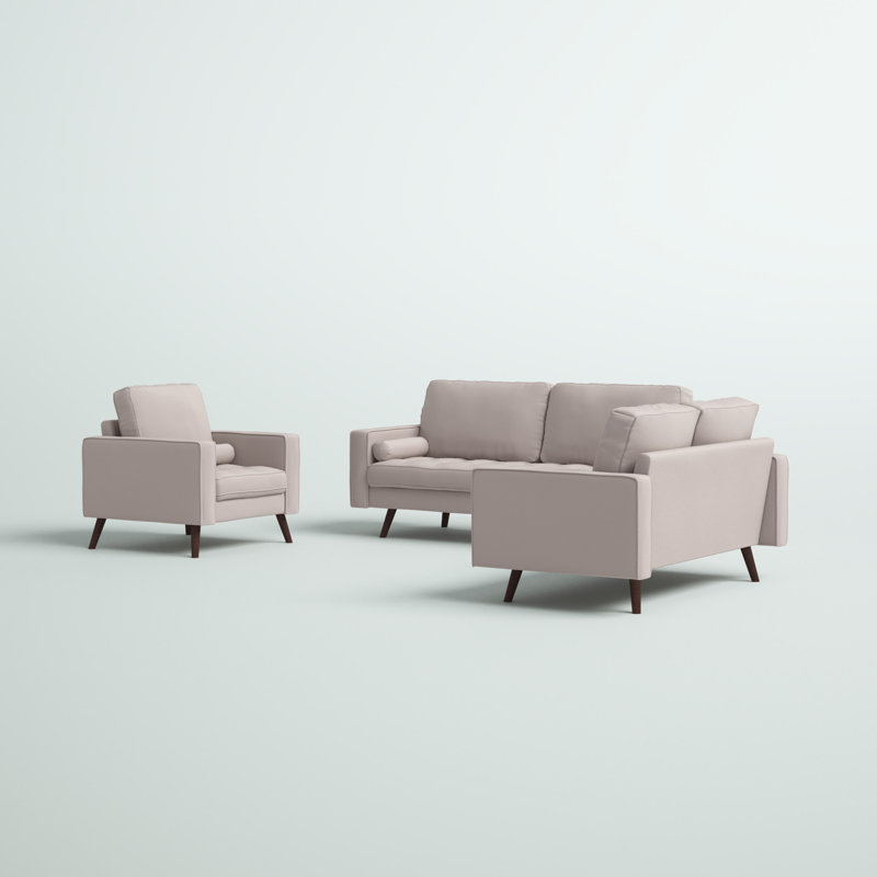 Esteban 3 - Piece Living Room Set, Beige 