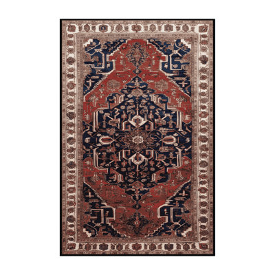 Machine Washable Persian Brown Area Rug