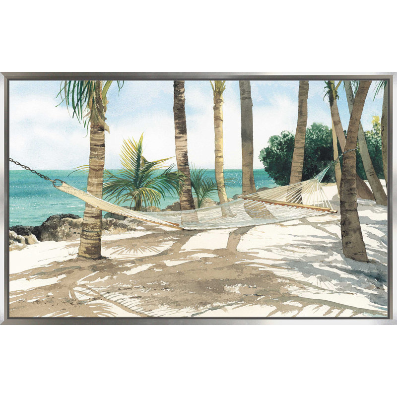 «Hold All Calls» par - Peinture, H 27,5 po x l 43,5 po x P 2 po, Cadre flottant argent