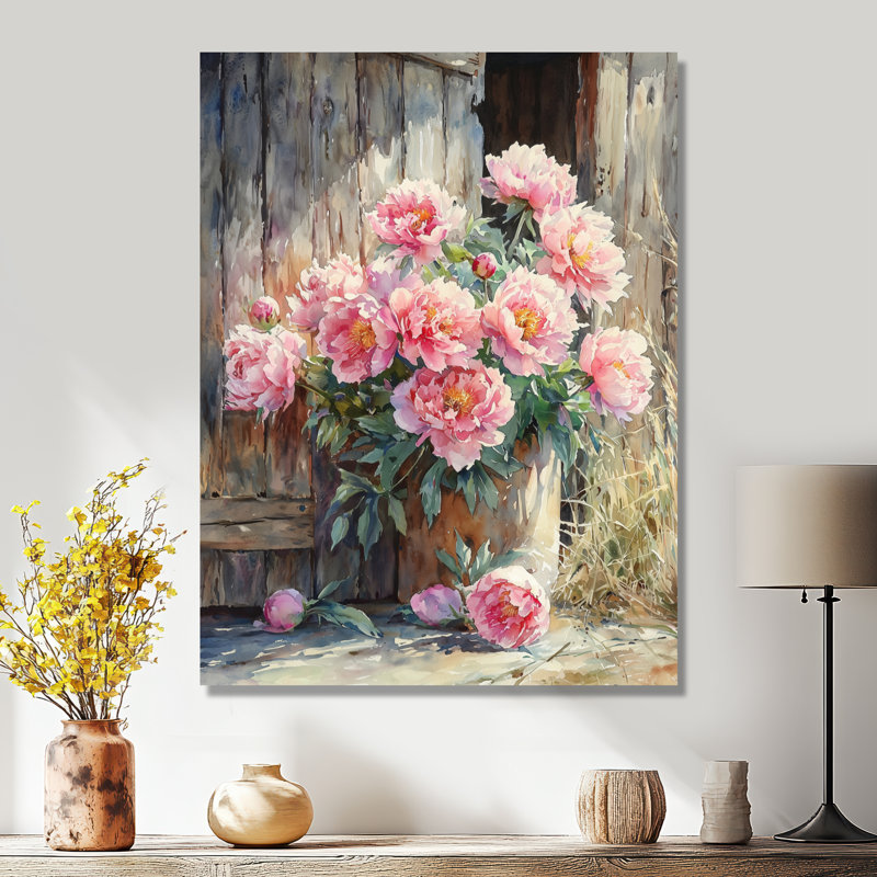 Barrick - reproduction d'art sur toile florale, H 32 po x l 16 po, Ne s'applique pas, Toile tendue