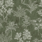 Zen Floral Paper Metallic Wallpaper Roll