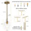 Luminaire suspendu 1 lumière en verre transparent à ondulation à intensité variable-1045224612