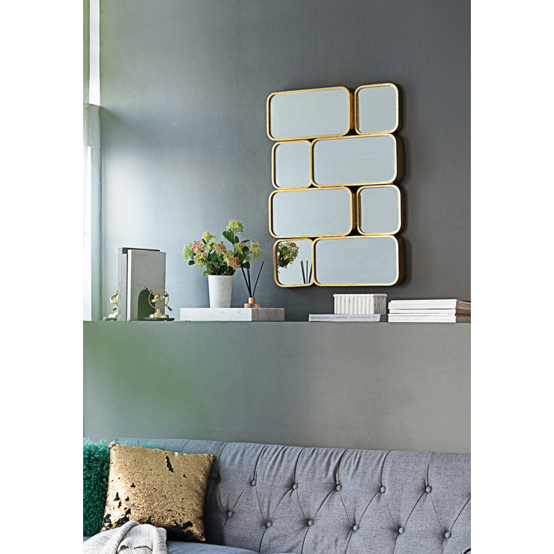 Decorative Rectangle Mirror With Metal Framed