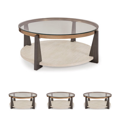 Lowrine Glass Top Single Coffee Table