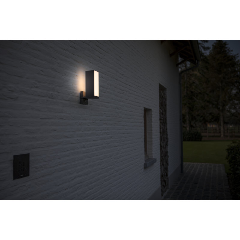 Macgreger 30.8cm H Integrated LED Outdoor Armed Sconce
