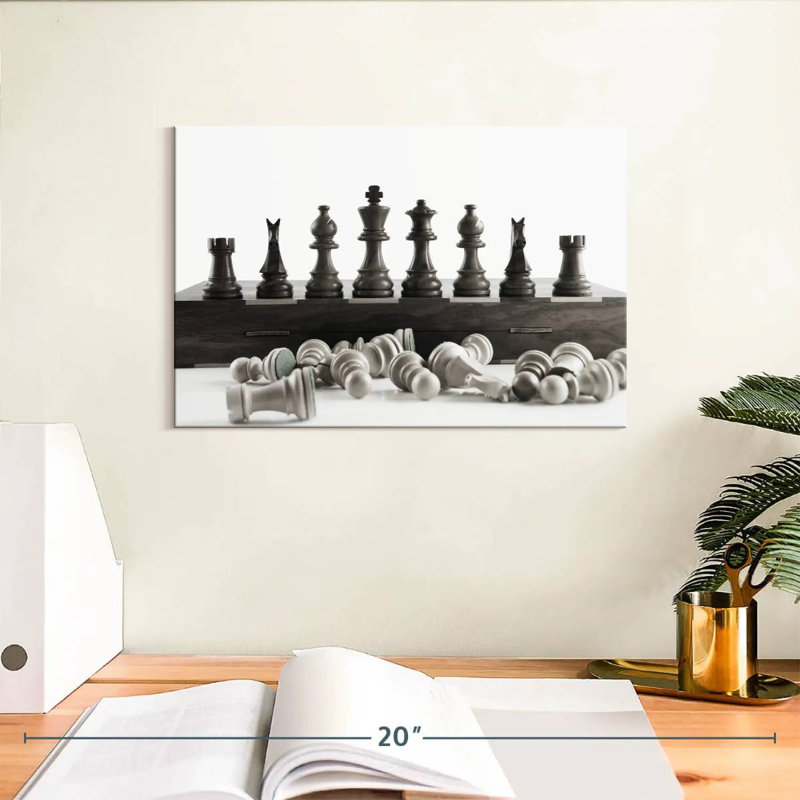 Senne, gagnant du jeu d'échecs, H 8 po x l 12 po