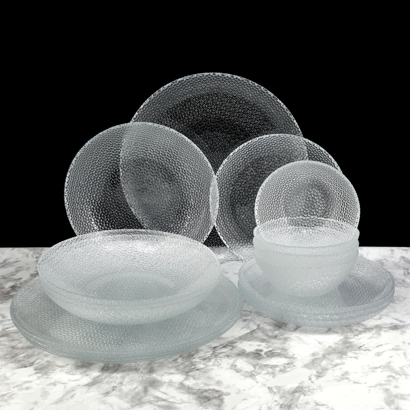 Vaisselle en verre Madellyne, 16, Clair