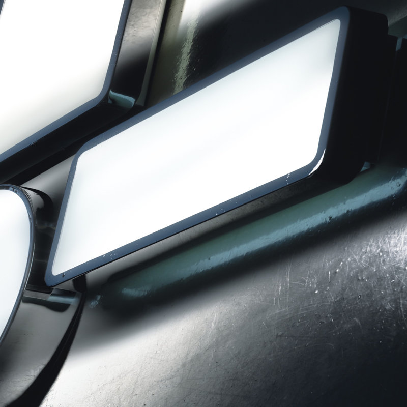 LED Wall Light 2 Flame Casco, 2 x LED 38W 2850 Lm, Polished chrome