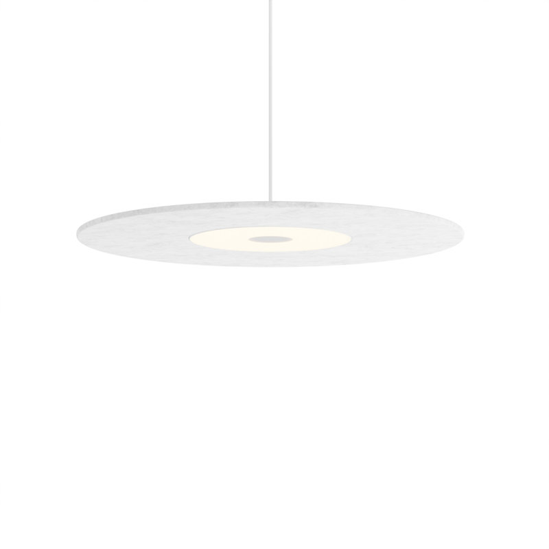 Yurei 1 - Light LED Pendant, Light Marble, Matte White