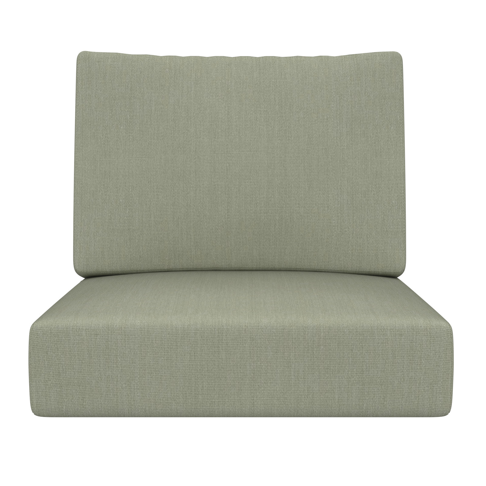 Lani Outdoor Sunbrella Seat/Back Cushion, Sunbrella Canvas Seasalt