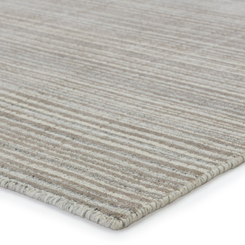 Tapis gris fait à la main Tamela, Rectangle de 5 pi x 8 pi