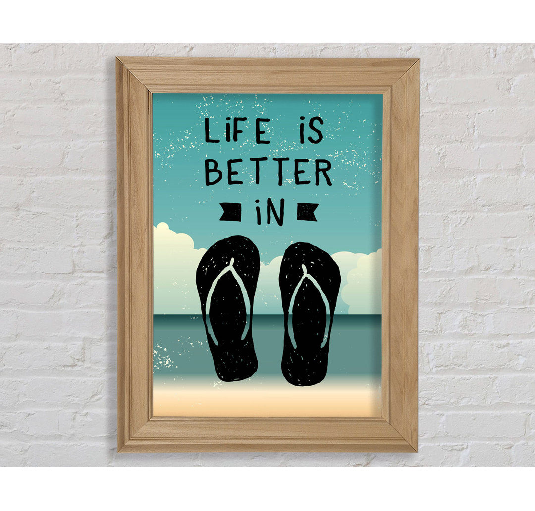 Das Leben ist besser in - Single Picture Frame Typography