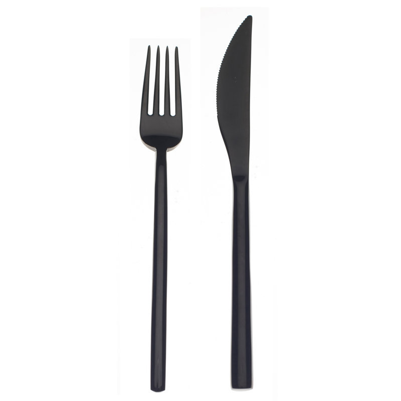Due Dessert Set - 24 Pieces - Ice, Black Gold