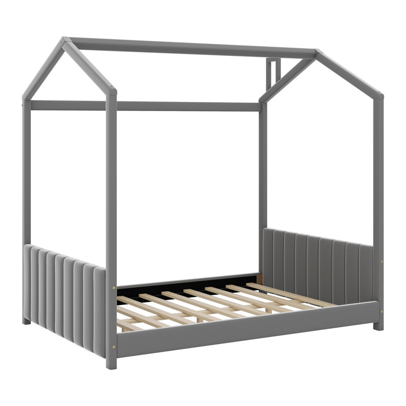 House Bed Wood Bed
