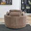 Fauteuil demi-tonneau pivotant avec repose-pieds de 51,35 po Mckinnleigh-1963614567