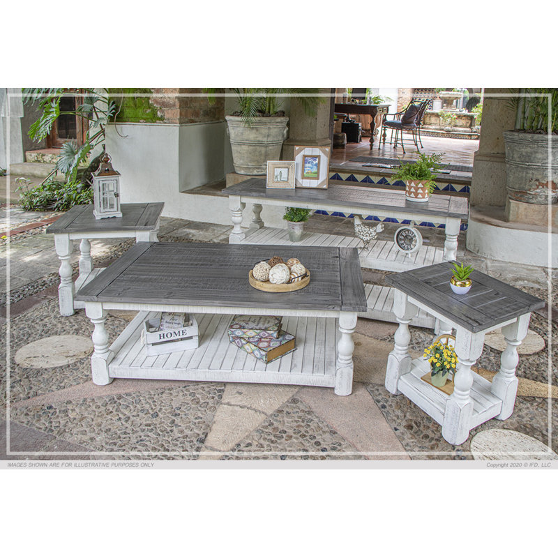 Davina 4 - Piece Solid Wood Living Room Table Set