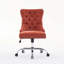 Chaise de bureau moderne rembourrée capitonnée à boutons en chenille, chaise de bureau pivotante réglable-119235539