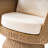 Maitea 36"W Coastal Rattan Swivel Barrel Chair with Removable Cushions Set of 4
