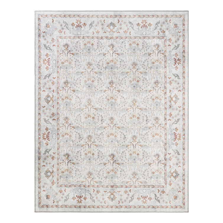 Lurene Performance Chenille Floral Indoor Rug