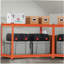 Tablettes de rangement Étagères de garage robustes réglables à 4 niveaux 2400 lb