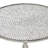 Aluminum Metal Side End Silver Accent Table