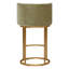Tabouret de bar rotin en velours moderne avec repose-pieds, mousse haute résilience et base en métal à 360 °-131456456