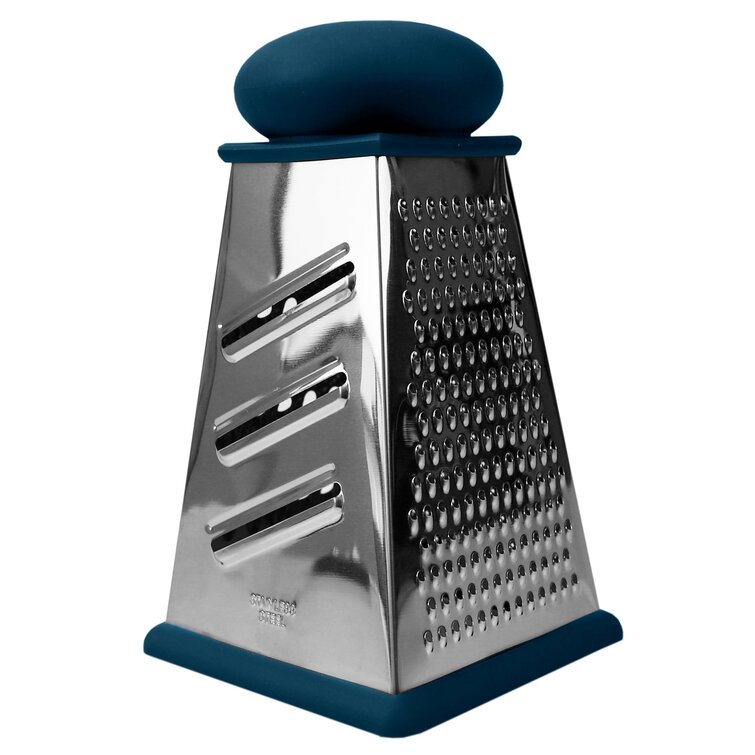 Cheese Grater 4 Sided Cheese Shredder, mozzarella Stainless Steel Kitchen