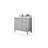 Elizabeth White Oak 36 In. W X 22 In. D Left Offset Sink Bathroom Vanity With 2 In. Piatra Grey Quartz-109650426