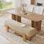Banc de salle à manger rembourré de 55 po avec siège rembourré, banc de cuisine moderne pour salle à manger-1745381035