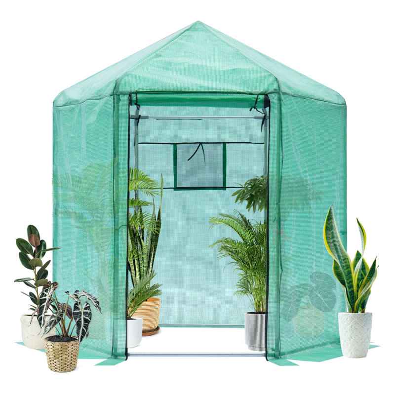 Isolation imperméable et épaisse renforcée à effet de serre en plastique renforcé à effet de serre (6,9 x 7,5 pi)