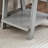 Contemporary Wood Shelf End Table, Gray