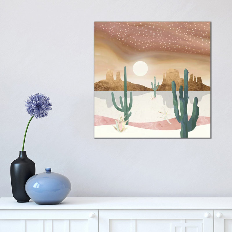 Honey Sky - Print on Canvas, 45.72 cm H x 45.72 cm W x 3.175 cm D, Wrapped Canvas