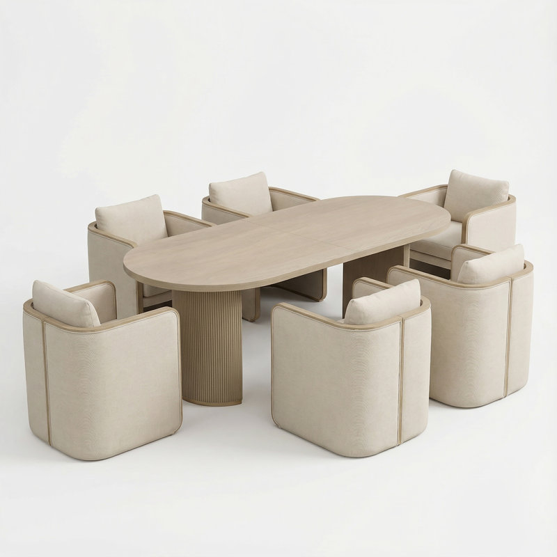 Ensemble de table de salle à manger 7 pièces Calder