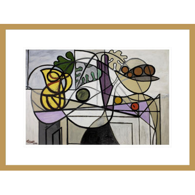 «Pitcher and Fruit Bowl» par Pablo Picasso, impression giclée sur cadre