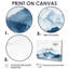 «Winter Blue and White Mountain Majesty II - Landscape Mountains», ensemble de reproduction d'art mural-1230805814-1230805813-1230805772