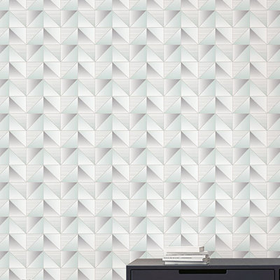 Geometrix 25.4m x 52.8cm Satin Wallpaper Roll