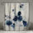 Motif floral bleu