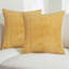 Rodrique Indoor / Outdoor Yellow Square Throw Cushion Cover Pack Of 4