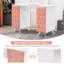 Bureau clouté avec armoire et tiroir Ashayra-478517986