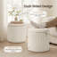 44.5cm Corduroy Storage Ottoman,2-in-1 Storage Stool with Tray Top