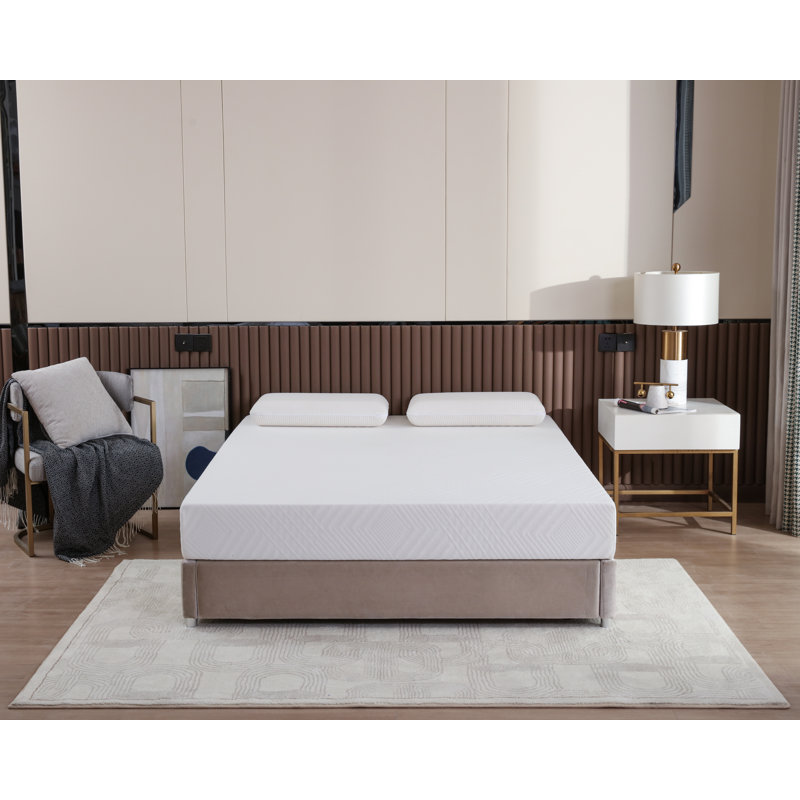  EGOHOME 8" Medium Green Tea Infused Memory Foam Mattress, Twin, 8"